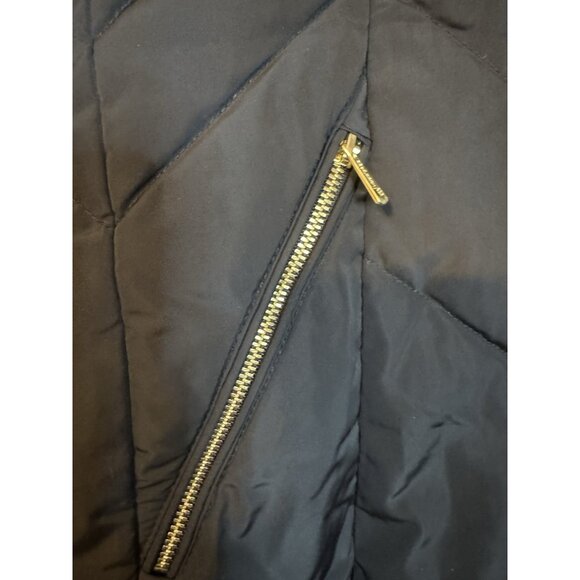 Cole Haan Women's Long Maxi Puffer Coat Hood S Small Down Quilted NEW - Picture 13 of 14